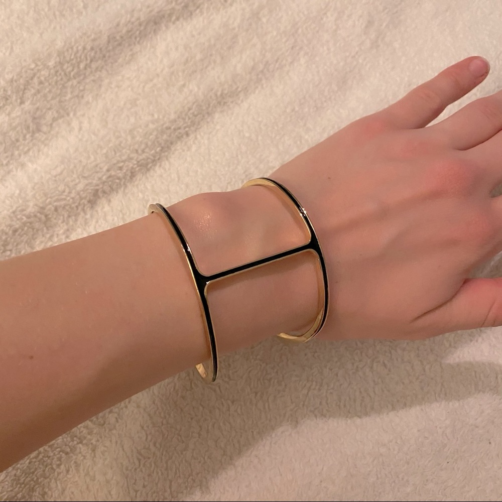 BCBG gold and black bangle